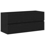 vidaXL Cabinet de lavabo Chêne noir 90 x 39 x 62 cm Bois d'ingénierie