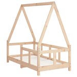 vidaXL Cadre de lit pour enfant 70x140 cm bois de pin massif