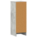 vidaXL Armoire à chaussures Gris béton 32x35x92 cm Bois d’ingénierie