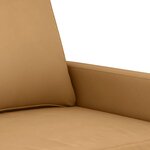 vidaXL Fauteuil Marron 60 cm Velours