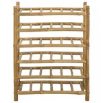 vidaXL Étagère à vin Naturel 57 x 29 5 x 72 cm Bambou