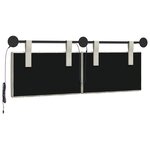 vidaXL Tête de lit suspendue Crème Velours