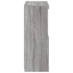 vidaXL Buffet avec lumières LED sonoma gris 60 5x37x100 cm