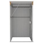vidaXL Remise de jardin murale Marron 118x100x178 cm Acier galvanisé