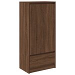 vidaXL Armoire tiroir chêne marron 55 5x34x119 5 cm bois d'ingénierie