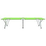 vidaXL Lit de camping pliant Vert foncé Cadre en métal avec surface en tissu