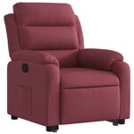 vidaXL Fauteuil inclinable rouge bordeaux tissu