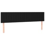 vidaXL Sommier à lattes de lit avec matelas noir 120x190 cm tissu