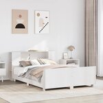 vidaXL Cadre de lit sans matelas blanc 160x200 cm bois de pin massif