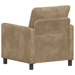 vidaXL Canapé Taupe 76 x 81 x 87 5 cm Polyester