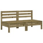 vidaXL Canapés de jardin sans accoudoirs 2 Pièces bois pin imprégné