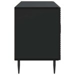 vidaXL Meuble TV Noir 99 x 34 5 x 50 cm Bois d'ingénierie