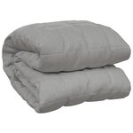 vidaXL Couverture lestée Gris 235x290 cm 11 kg Tissu