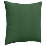 vidaXL Coussins de canapé 2 Pièces Vert foncé 60 x 60 cm