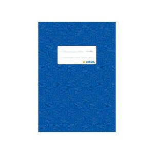 Protège-cahiers format A5  en PP  couverture bleu HERMA