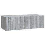 vidaXL Meuble TV mural 98 x 41 x 30 cm Sonoma gris Bois d'ingénierie
