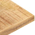 vidaXL Dessus de table Bois de manguier solide 25-27 mm 80x80 cm