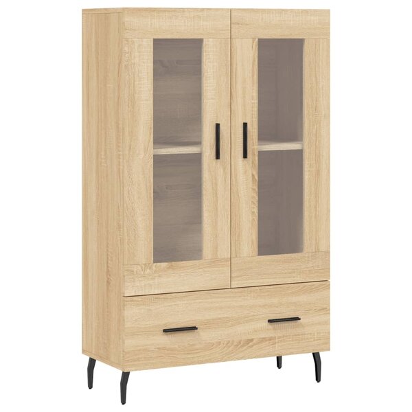 vidaXL Buffet haut chêne sonoma 69 5x31x115 cm bois d'ingénierie