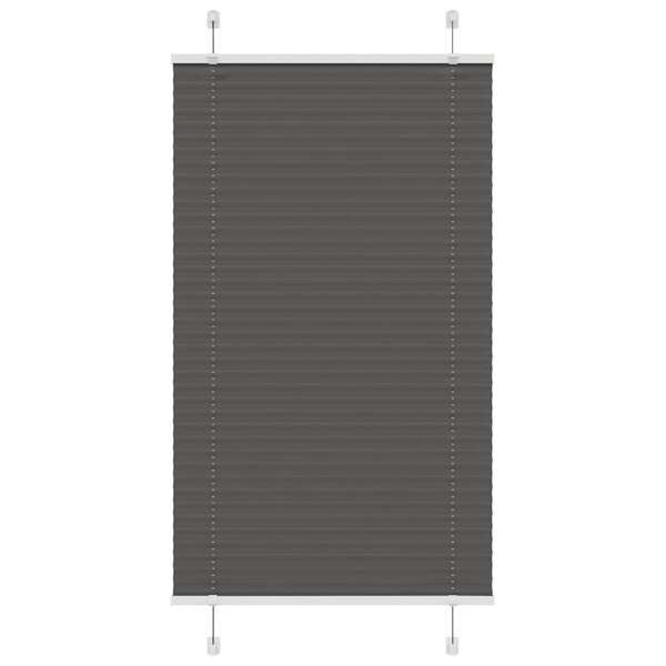 vidaXL Store plissé noir 70x100 cm largeur du tissu 69 4 cm polyester