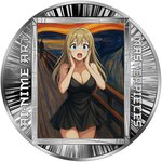 Pièce de monnaie en Argent 500 Francs g 15.57 (1/2 oz) Millésime 2025 AI-nime Art Masterpieces SCREAM (PRÉCOMMANDE)