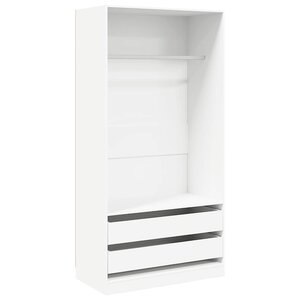 vidaXL Garde-robe Blanc 100x50x200 cm Bois d'ingénierie