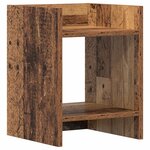 vidaXL Support de Plante 2 pièces Bois ancien 30 x 30 x 40 cm