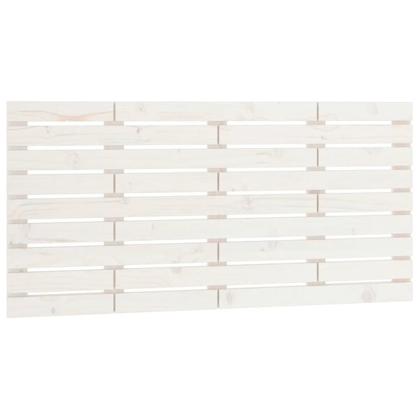 vidaXL Tête de lit murale Blanc 146x3x63 cm Bois massif de pin