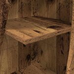vidaXL Meuble d'angle Bois ancien 32x32x140cm Bois d'ingénierie