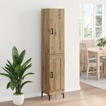 vidaXL Haut Armoire Chêne artisanal 69 5 x 34 x 180 cm