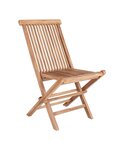 4 Chaises de jardin en teck TOLEDO