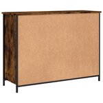 vidaXL Buffet chêne fumé 100x35x75 cm bois d'ingénierie