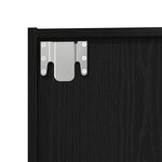vidaXL Bibliothèque/Armoire de Télé Chêne Noir 36x30x143 cm