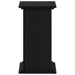 vidaXL Support de Plante Chêne noir 33 x 33 x 60 cm Bois d'ingénierie