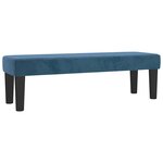 vidaXL   banc   Bleu foncé 100 x 30 x 30 cm Velours