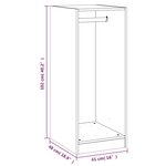 vidaXL Garde-robe chêne marron 48x41x102 cm bois d'ingénierie