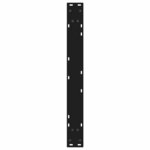 vidaXL Pieds de table à manger 2 pièces Noir 80 x (72-73 3) cm Acier