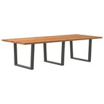 vidaXL Table à manger 280x120x74 cm bois de chêne massif rectangulaire