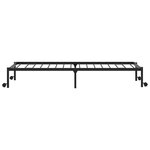 vidaXL Cadre de lit sans matelas pliable noir 100x190 cm acier