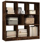vidaXL Bibliothèque Chêne fumé 97 5x29 5x100 cm Bois d'ingénierie