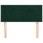 vidaXL Tête de lit Vert foncé 100x5x78/88 cm Velours