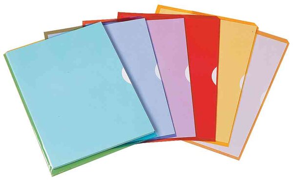 Sachet de 10 pochettes-coin Fard'liss vert en PVC 20/100e ELBA