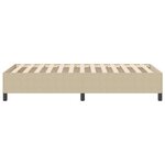 vidaXL Cadre de lit Vert clair Gris 90x190 cm Tissu en velours côtelé