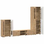 vidaXL Ensemble meuble TV FLORIN Chêne artisanal Bois d'ingénierie