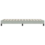vidaXL Cadre de lit sans matelas gris clair 90x210 cm velours