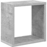 vidaXL Étagères cube murales 4 Pièces Gris béton 26x15x26 cm