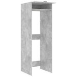 vidaXL Armoire pour machine à laver Béton 67 5 x 68 x 200 cm