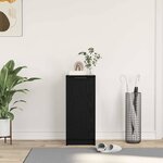 vidaXL Cabinet à chaussures avec étagère Chêne noir 29.5 x 35 x 70 cm