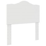 vidaXL Tête de lit avec tête de lit Blanc 80 cm Bois d'ingénierie