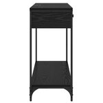 vidaXL Table console Chêne noir 100 x 34 5 x 75 cm Bois d'ingénierie
