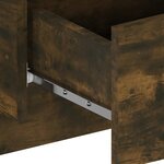 vidaXL Tables de chevet murales 2 Pièces Chêne fumé